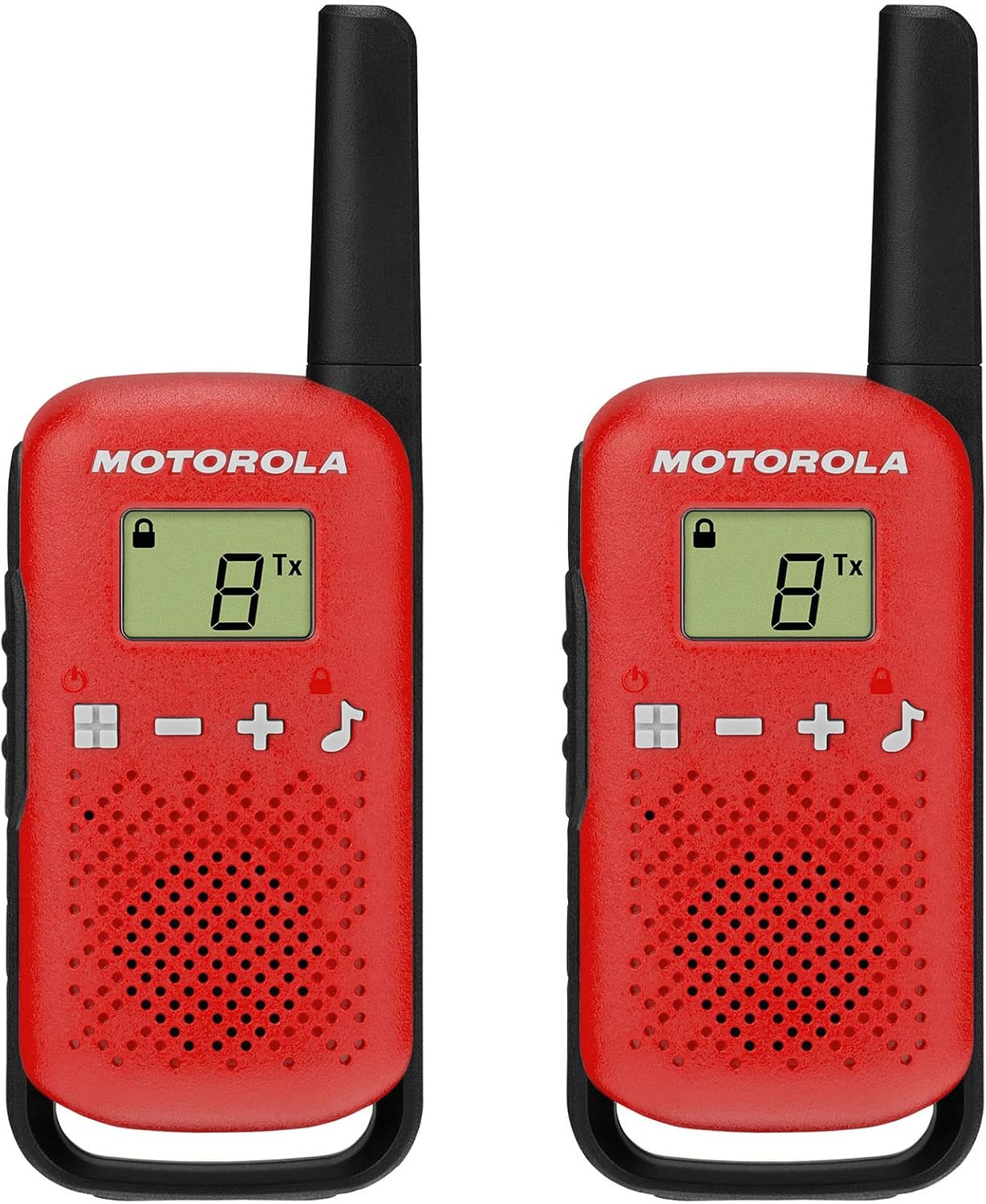 Motorola Solutions Talkabout Two-Way Radios, Dual Pack, Red