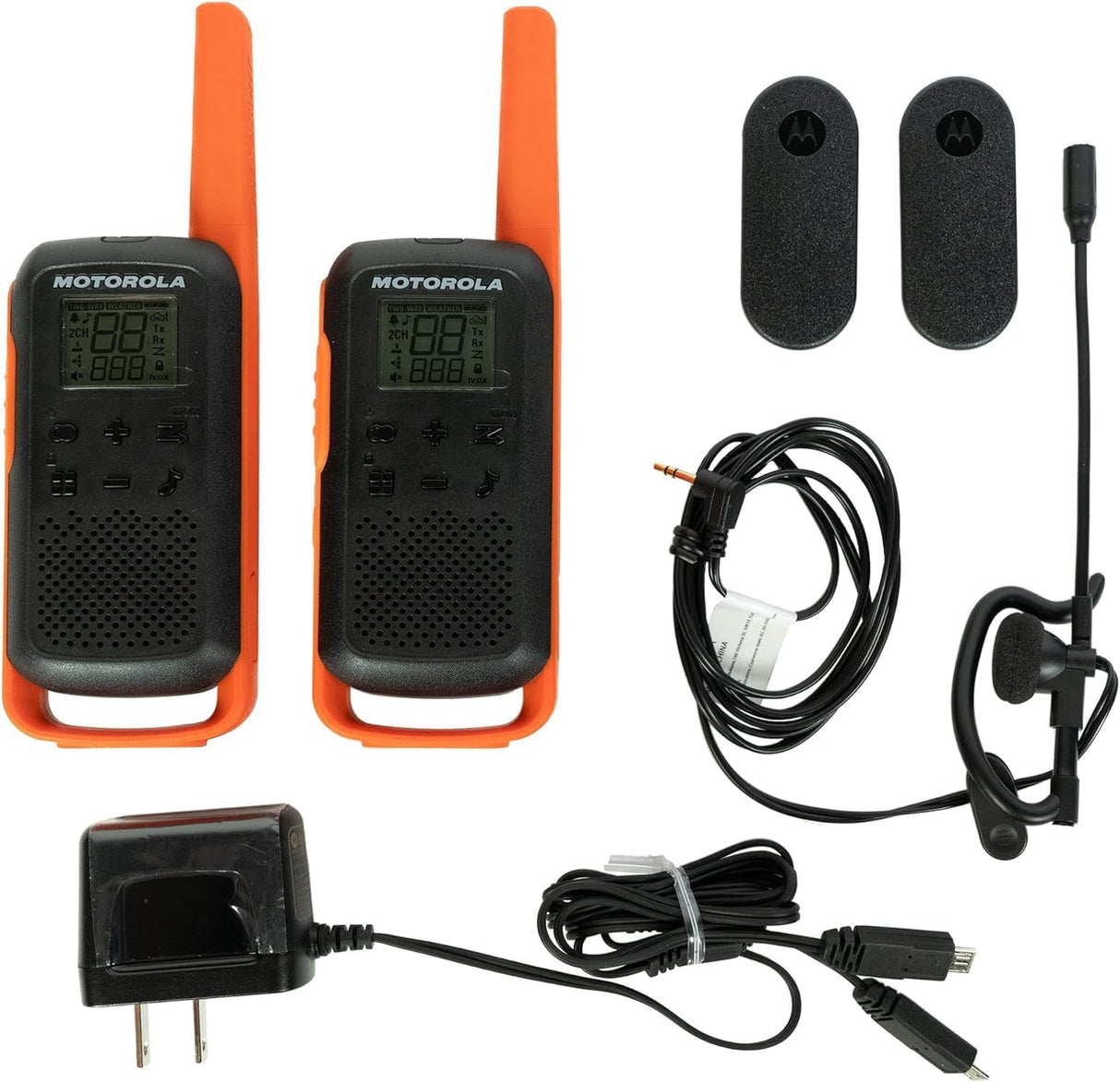 Motorola Solutions Rechargeable 25-Mile Two-Way Radio, Sportsman Edition, TrueTimber Pattern, Black/Orange