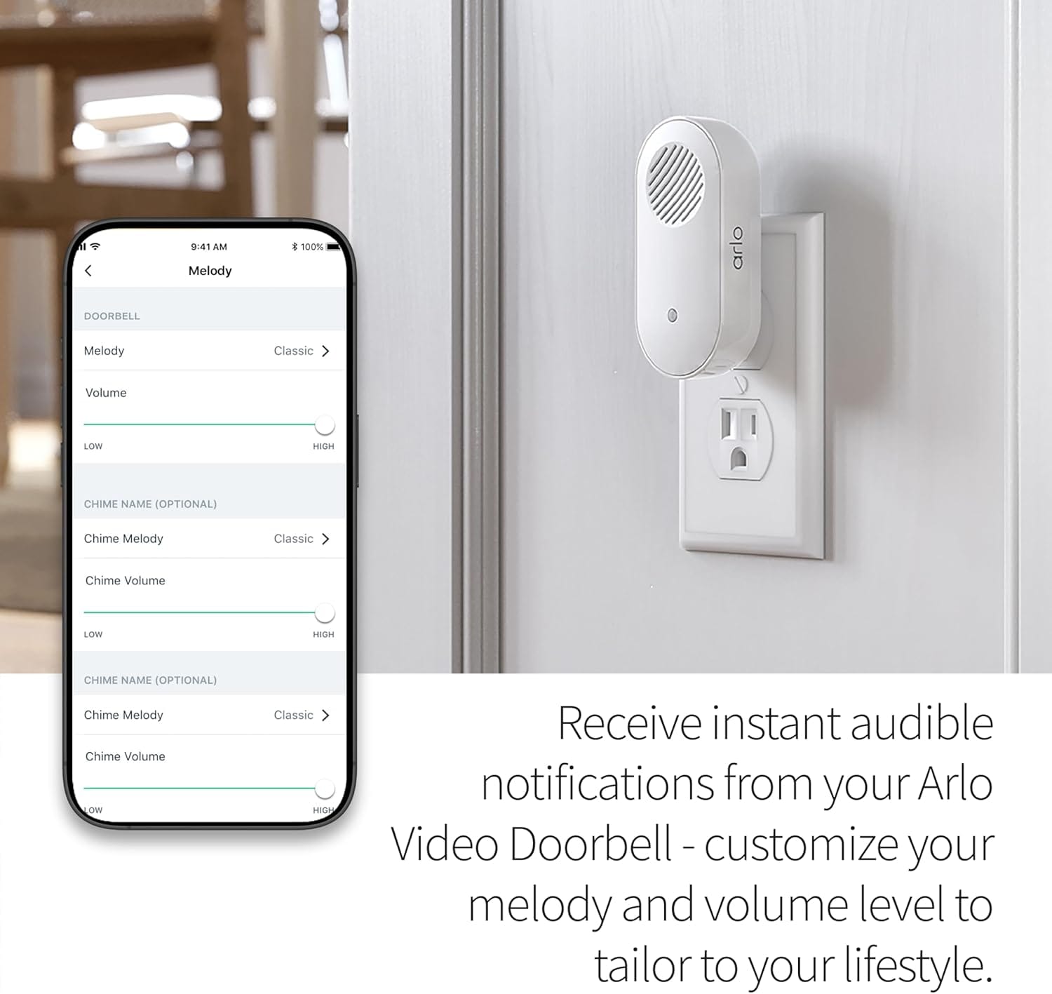 Arlo AC2001 Chime 2 Wireless Doorbell - Certified refurbished