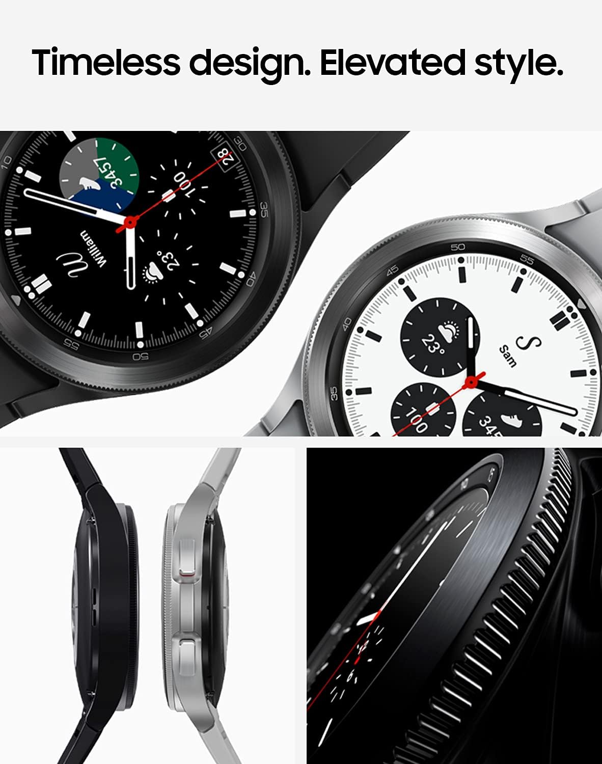 Samsung Galaxy Watch 4 Classic 46mm Smartwatch with ECG, GPS, Sleep & Fitness Tracking, Bluetooth, Google Assistant & Alexa, Black