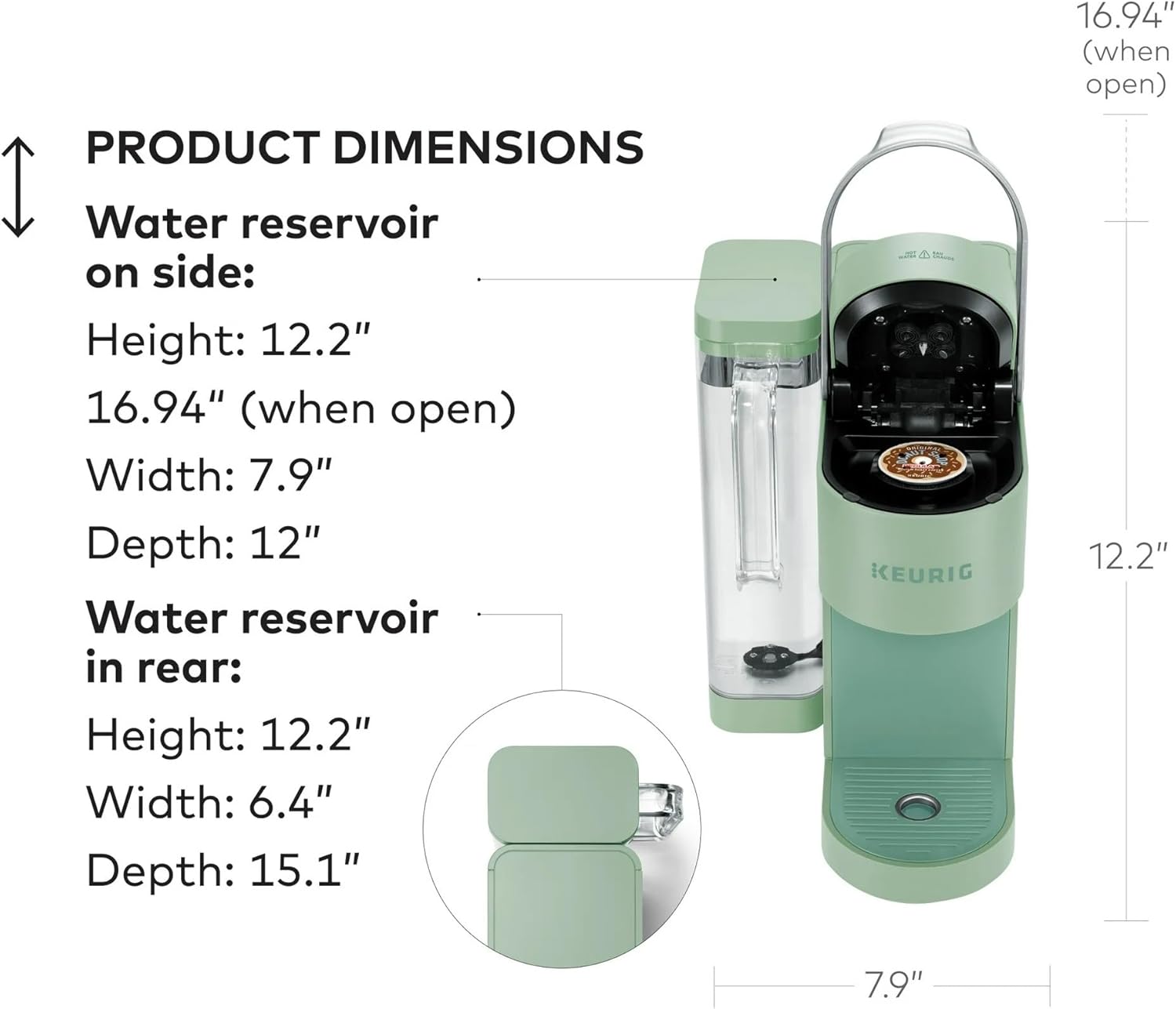 Keurig K-Supreme Single Serve K-Cup Pod Coffee Maker, Silver Sage - Certified Refurbished