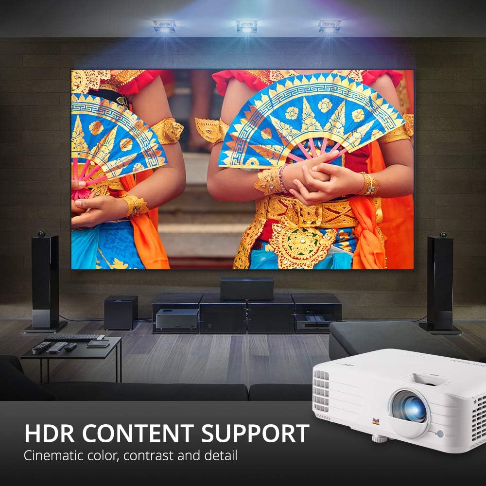 ViewSonic 4K UHD 3200 Lumens 240Hz 4.2ms Home Theater Projector, White - Certified Refurbished
