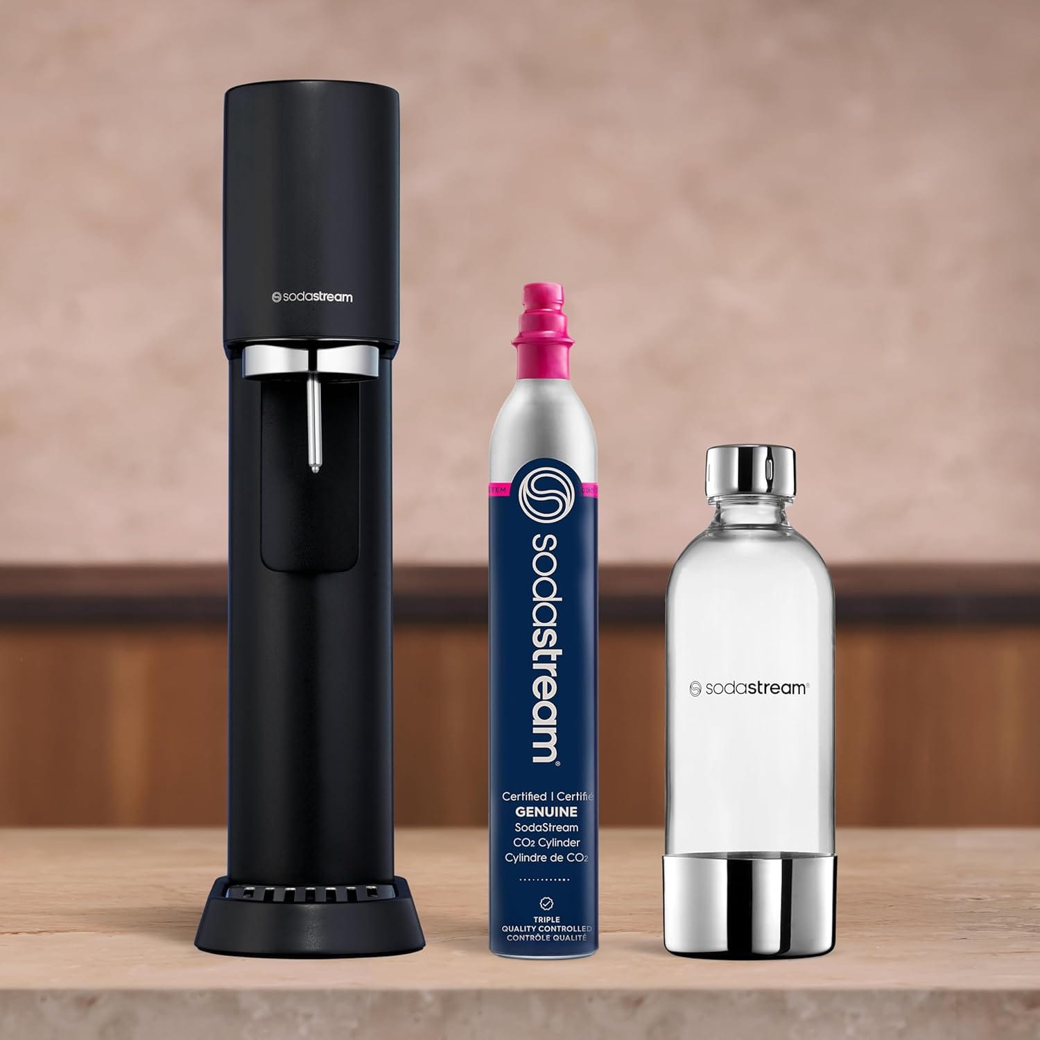 SodaStream Enso Sparkling Water Maker Starter Kit, Black