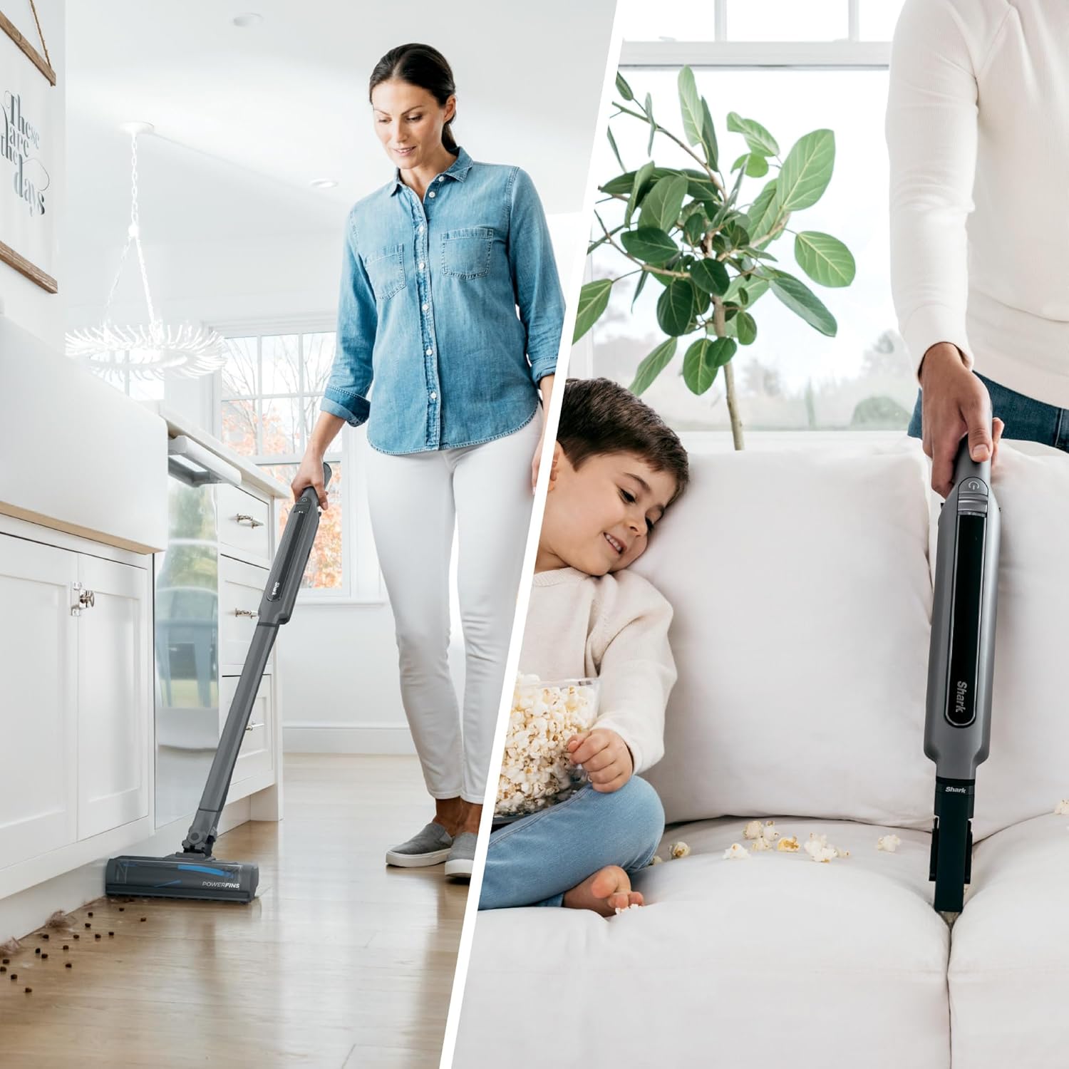 Shark Cordless Stick Vacuum with Charging Dock, Boost Mode, Ultra-Lightweight, Grey - Open Box
