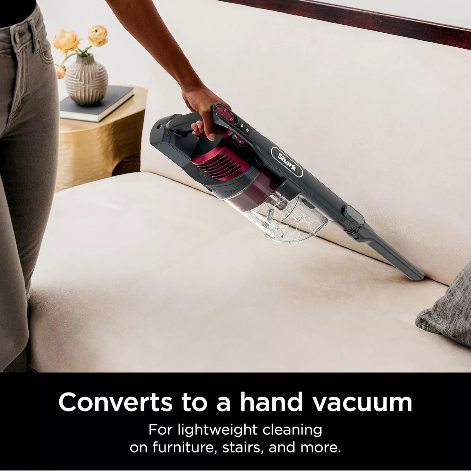Shark Vertex Cordless Stick Vacuum with DuoClean PowerFins, Lightweight, Pet Hair, HEPA, 60 Min Run Time - Certified Refurbished