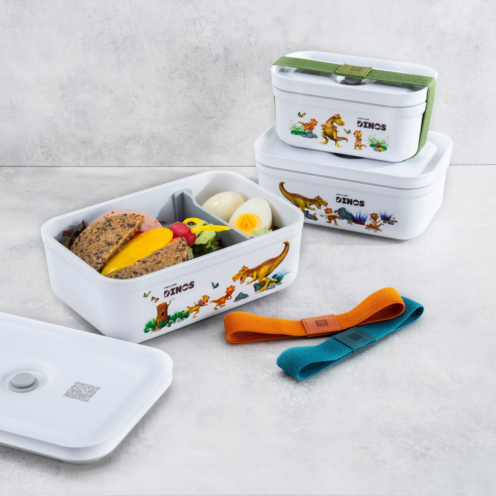 Zwilling Fresh & Save Dinos Plastic Lunch Box, Airtight Food Storage Container, Meal Prep Container, BPA-Free - Medium