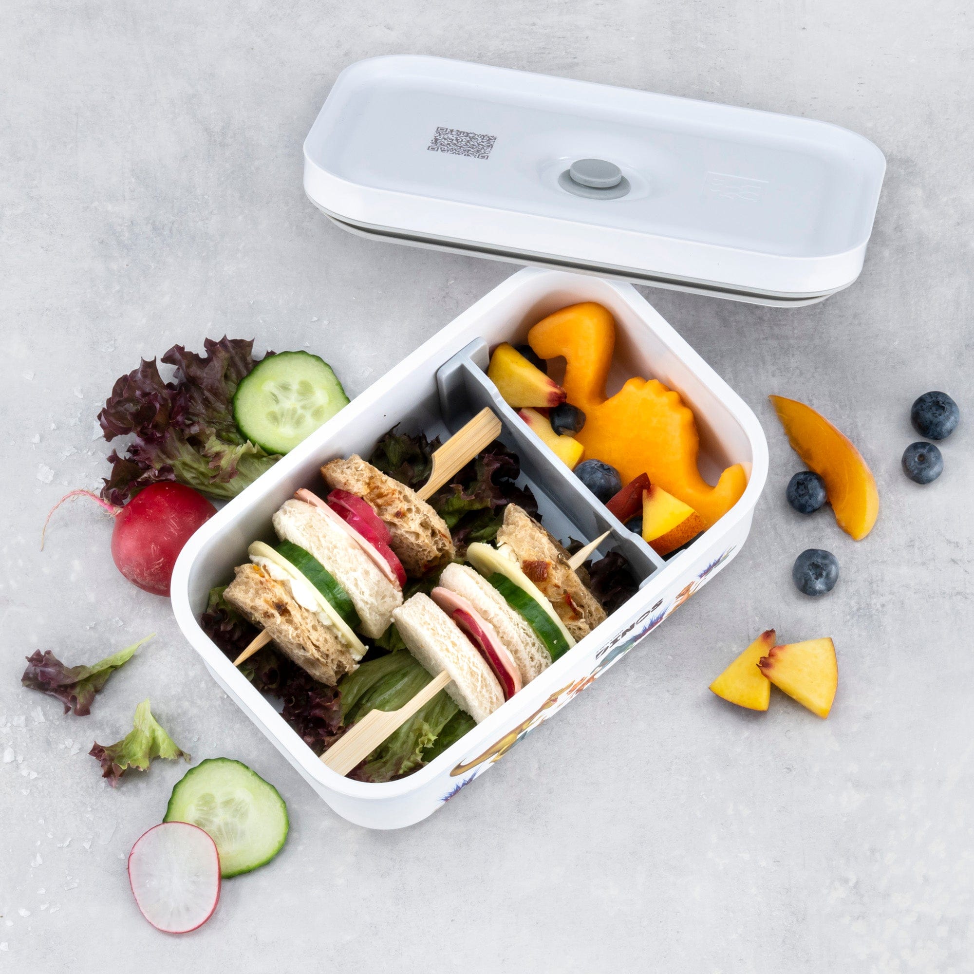 Zwilling Fresh & Save Dinos Plastic Lunch Box, Airtight Food Storage Container, Meal Prep Container, BPA-Free - Medium