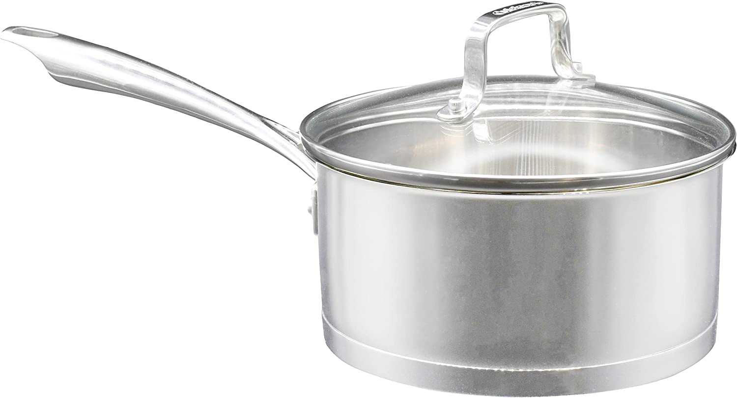 Cuisinart 77-80T 8-Piece Professional Glass Lids Stainless Cookware Set Silver