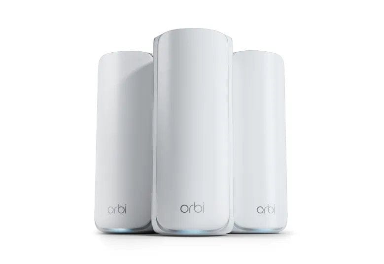 Netgear Orbi 770 Tri-Band WiFi 7 Mesh System, 11Gbps, 8000 sq.ft. Coverage, 100 Devices, Router + 2 Satellites - Certified Refurbished
