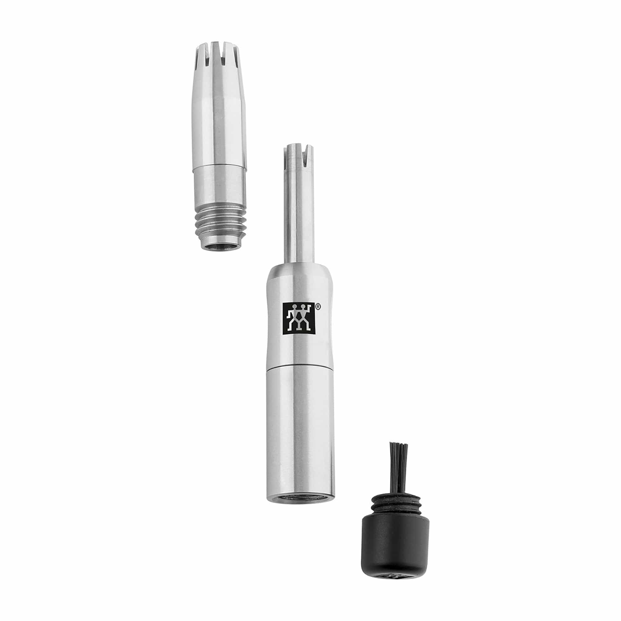 Zwilling Beauty Rotary Nose and Ear Hair Trimmer, Travel Size, Matte, Premium Hair Removal, Silver