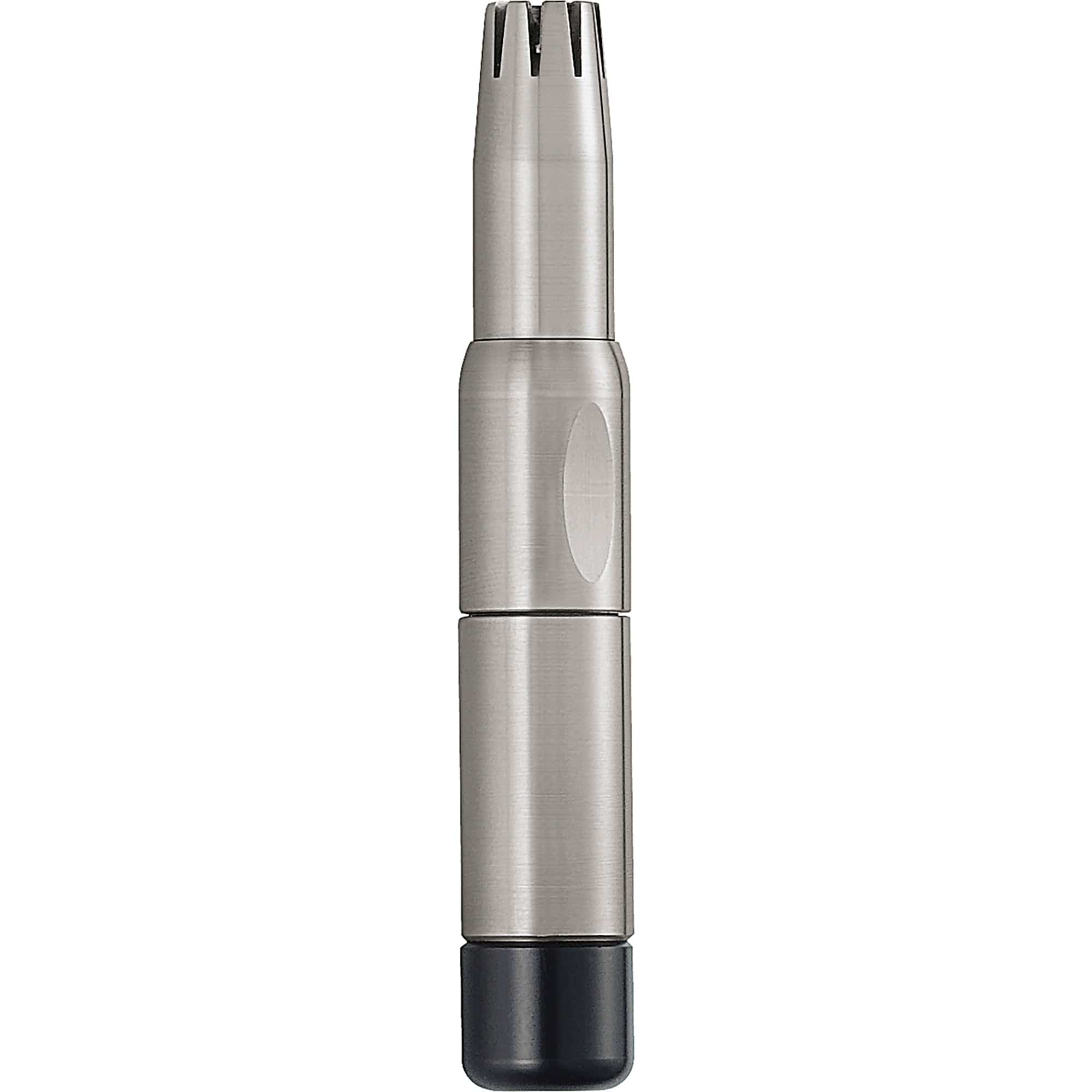 Zwilling Beauty Rotary Nose and Ear Hair Trimmer, Travel Size, Matte, Premium Hair Removal, Silver
