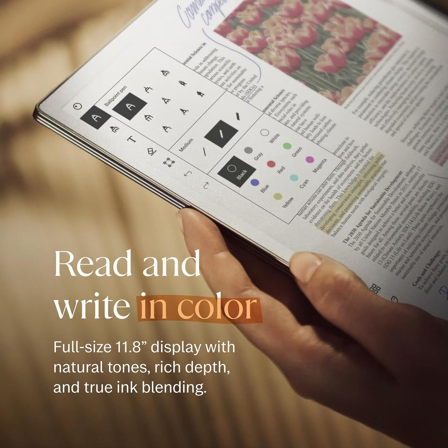 Remarkable Paper Pro Bundle, Includes 11.8" reMarkable Paper Pro Tablet, Marker Plus Pen, and a Book Folio Cover in Grey Polymer Weave - Refurbished