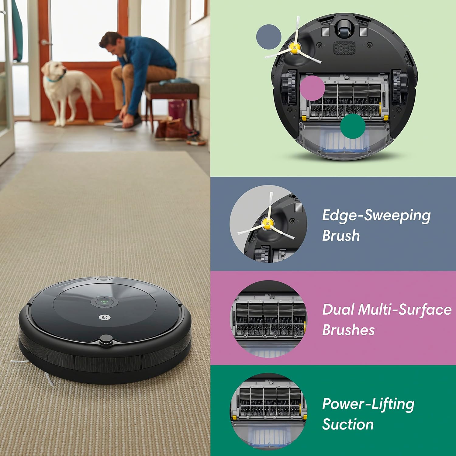 iRobot Roomba 694 Robot Vacuum, Wi-Fi, Alexa Compatible, Personalized Cleaning, Pet Hair, Carpets & Hard Floors, Self-Charging