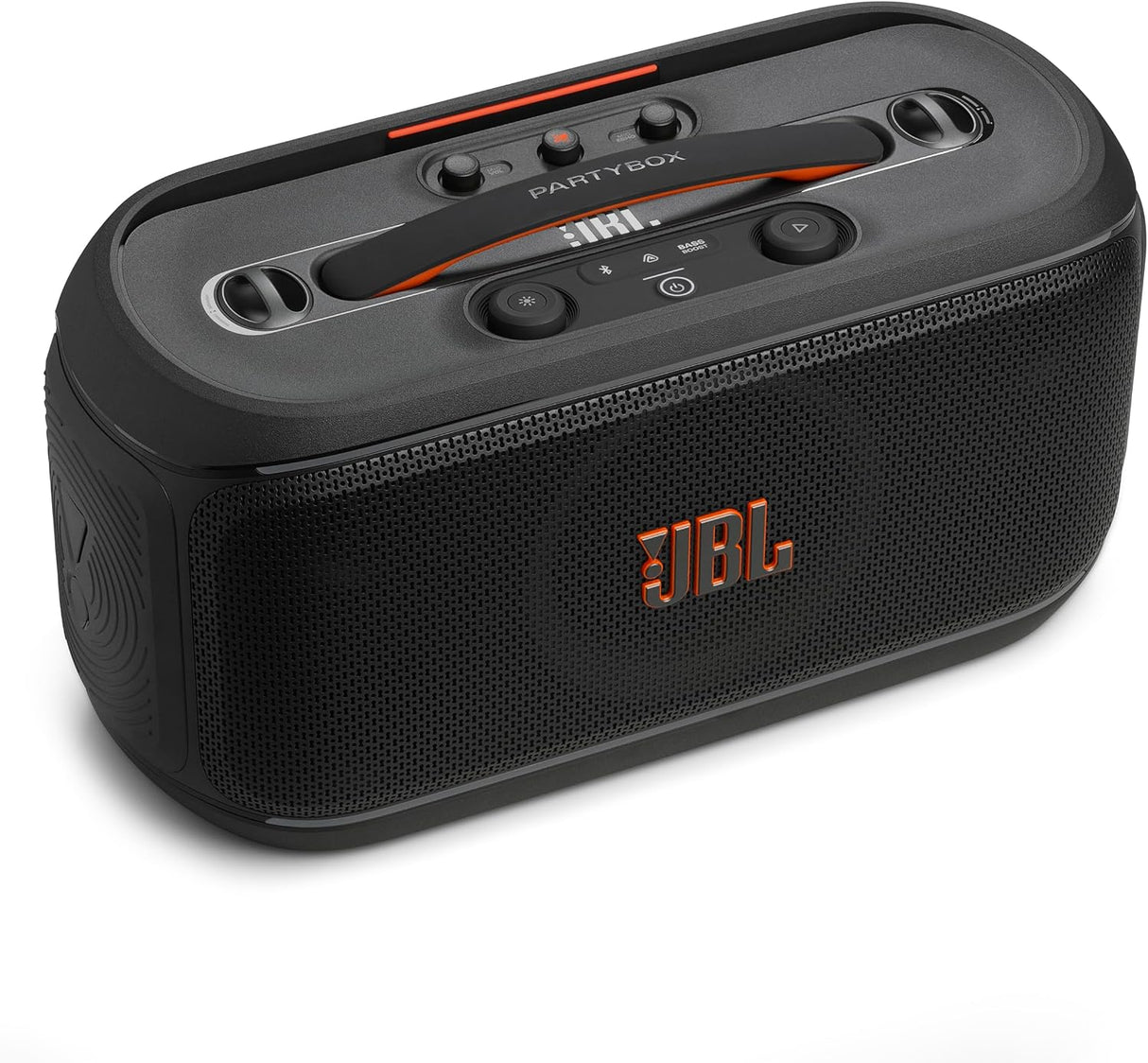 JBL PartyBox On-the-Go 2 Portable Bluetooth Speaker with Microphone, Black - Certified Refurbished
