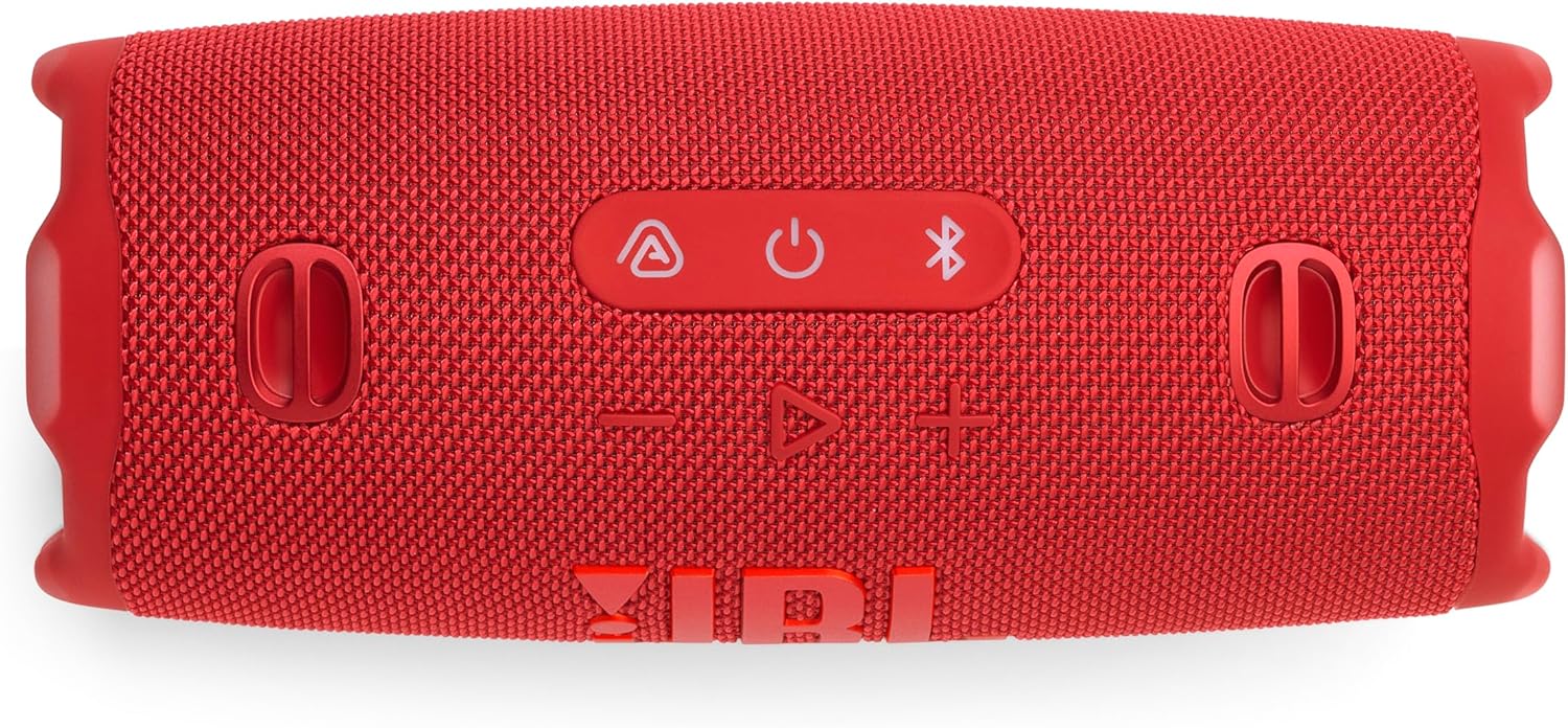 JBL Charge 6 Portable Waterproof Speaker with Built-in Powerbank, Red - Certified Refurbished