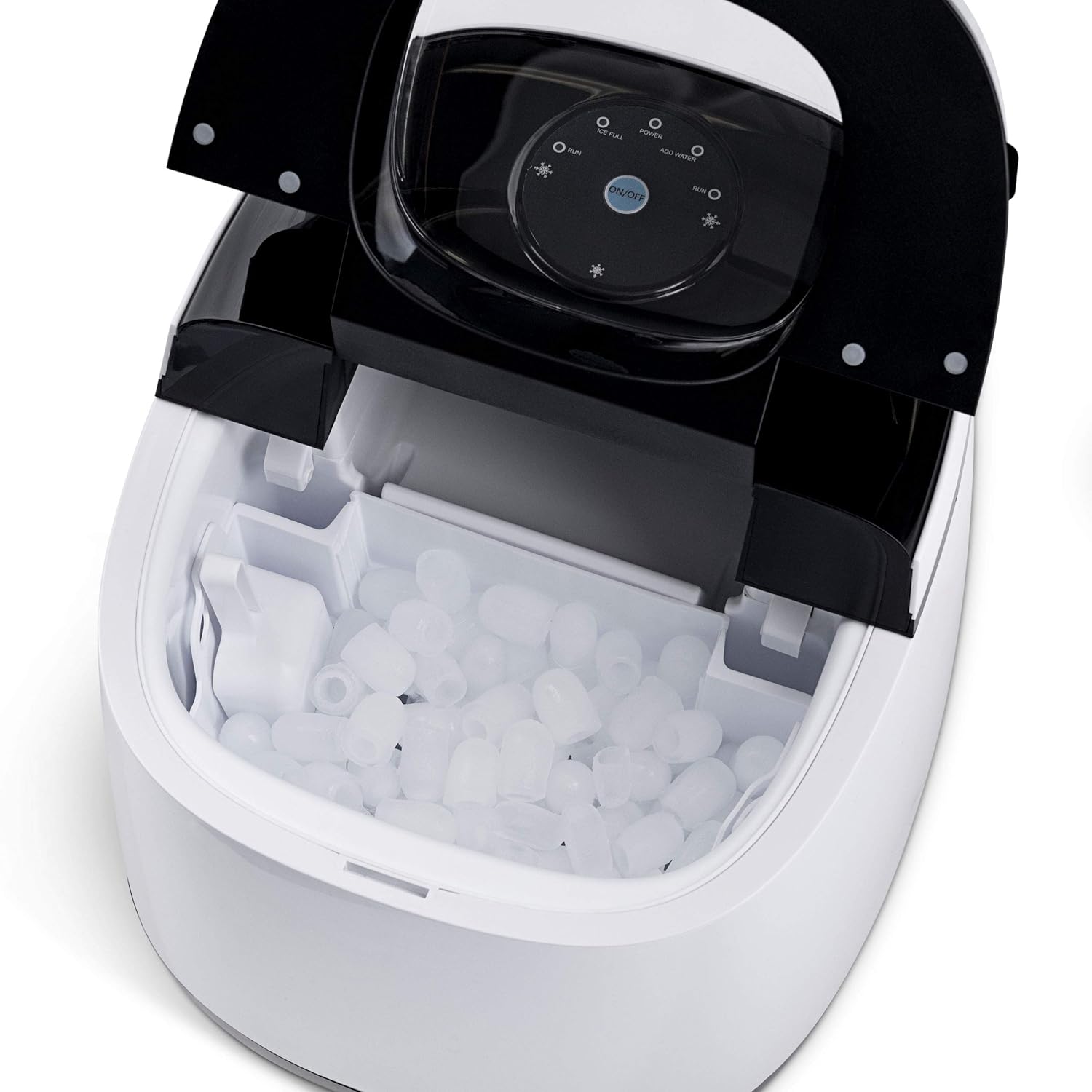 Newair Countertop Ice Maker with One Button Operation, 50 lbs of Ice a Day, White - Certified Refurbished