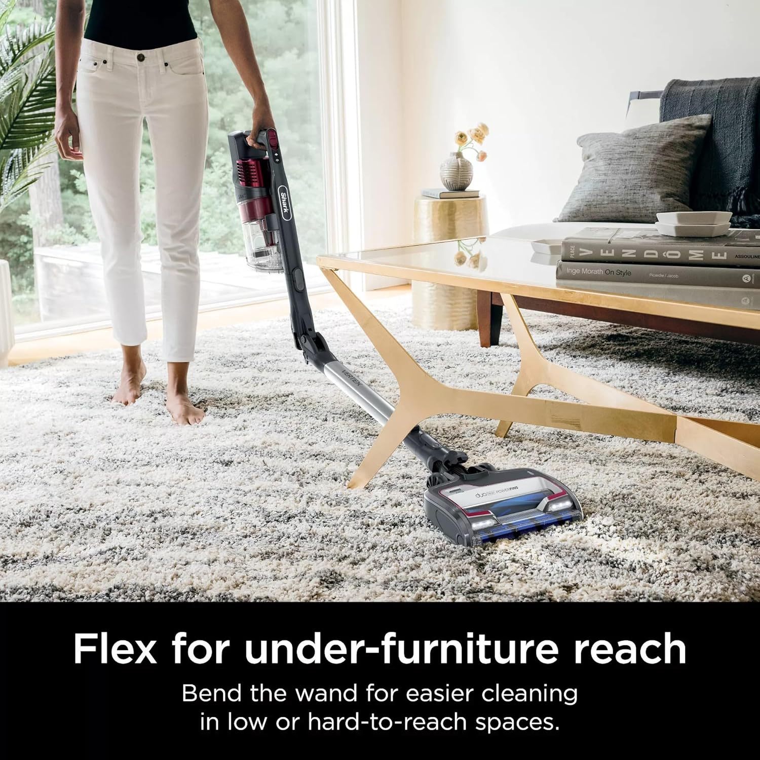 Shark Vertex Cordless Stick Vacuum with DuoClean PowerFins, Lightweight, Pet Hair, HEPA, 60 Min Run Time - Certified Refurbished