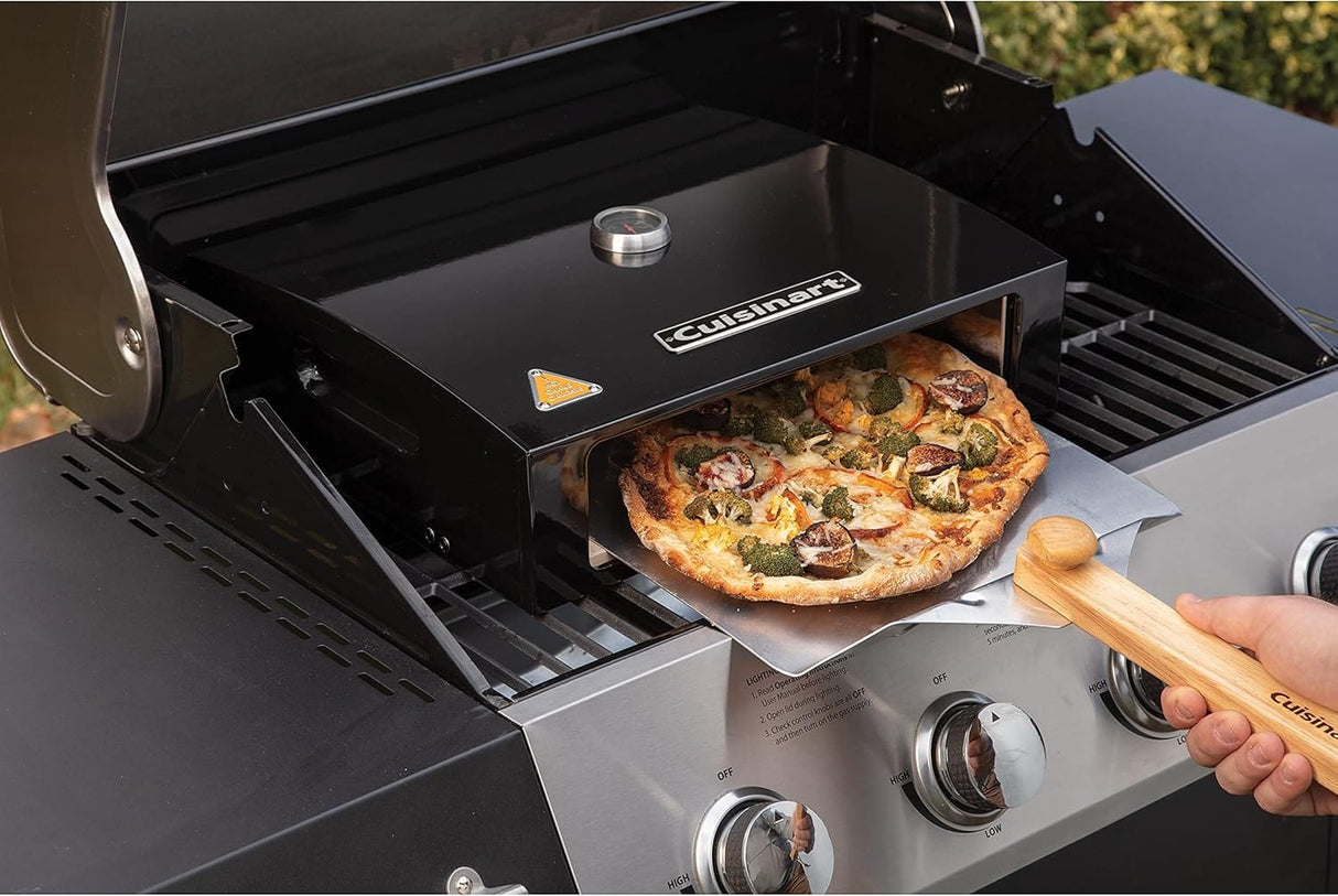 Cuisinart Grill Top Pizza Oven Kit, Black