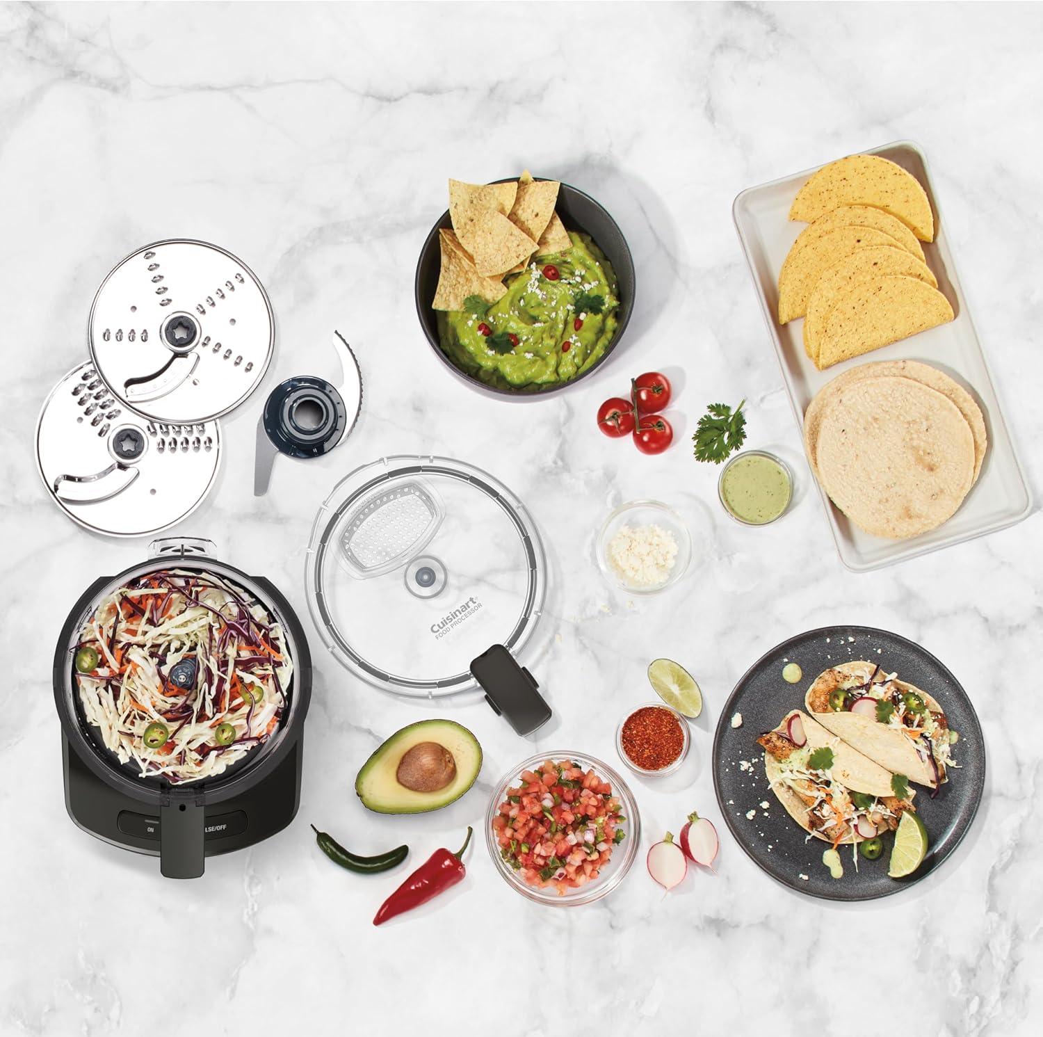 Cuisinart 7-Cup Sleek and Modern Design Food Processor, Black - Certified Refurbished