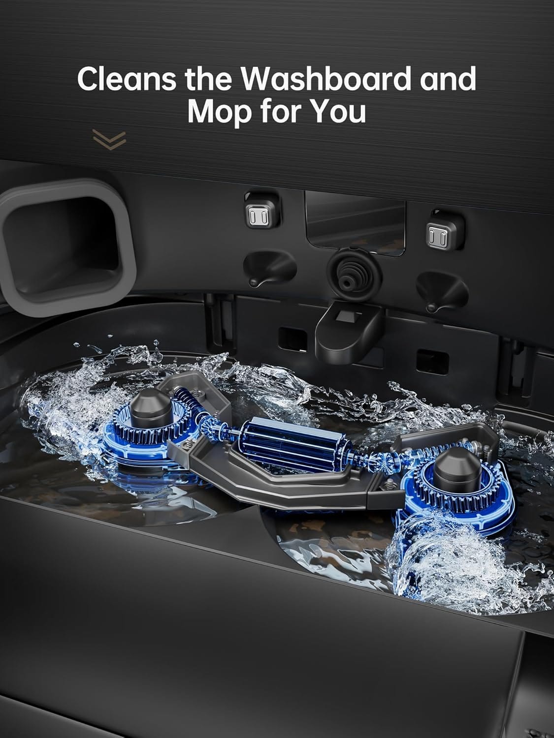 Dreame X40 Ultra Robot Vacuum with Removable Liftable Mop, 12000Pa Suction, Side Brush Cleaning, 158°F Mop Self-Cleaning, Auto Empty and Refill, Black