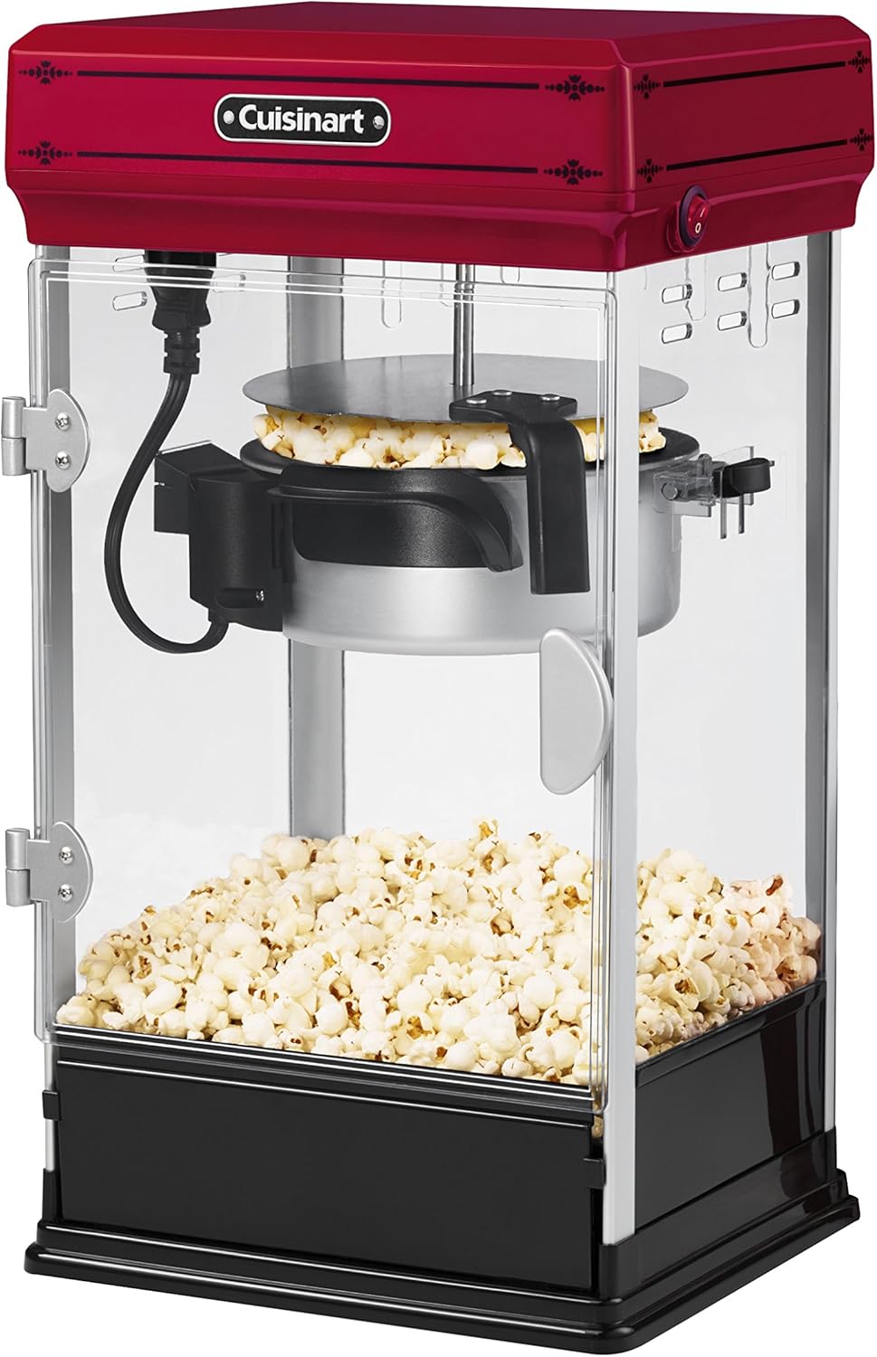 Cuisinart Classic-Style Popcorn Maker, Red - Certified Refurbished