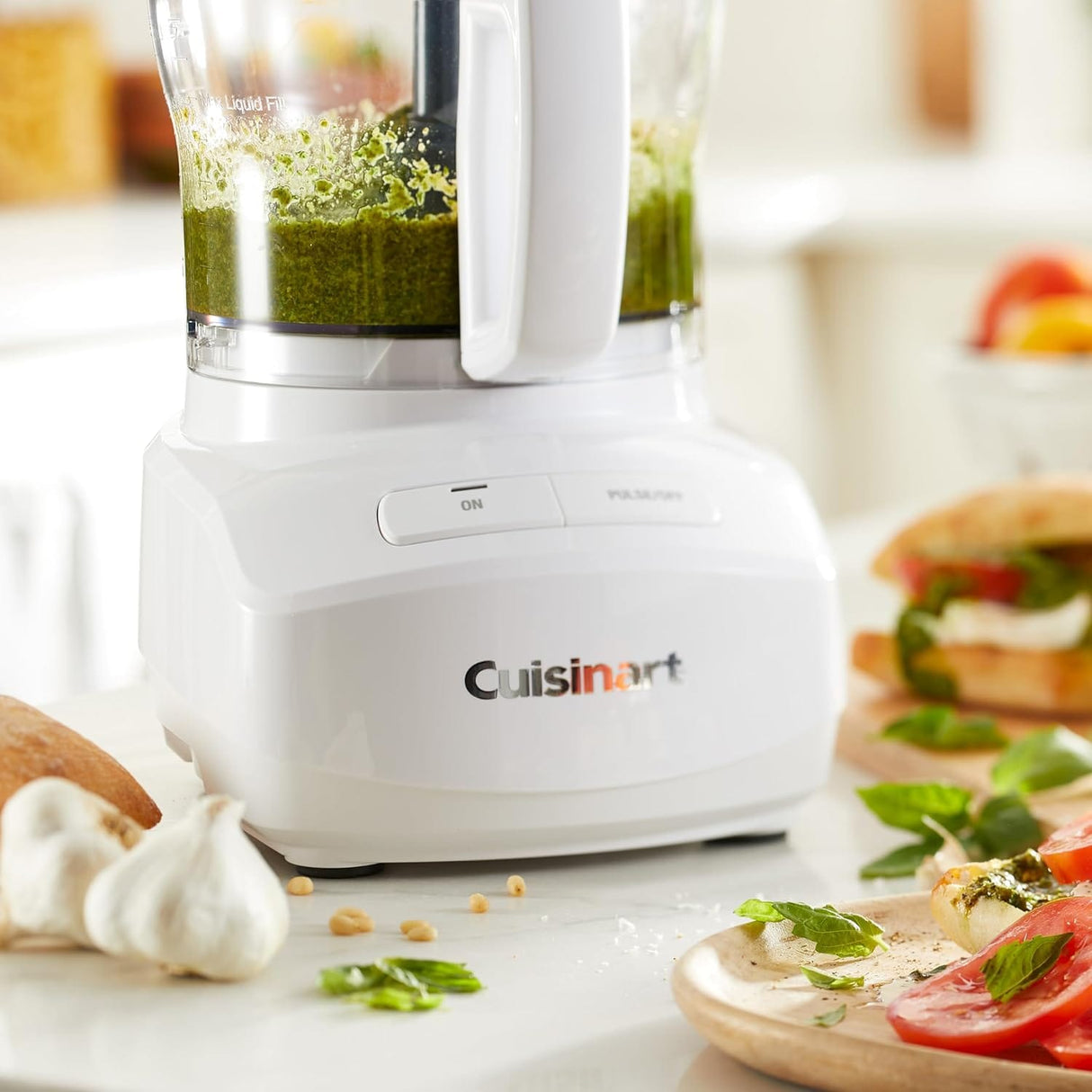 Cuisinart 7-Cup Sleek and Modern Design Food Processor, White - Certified Refurbished