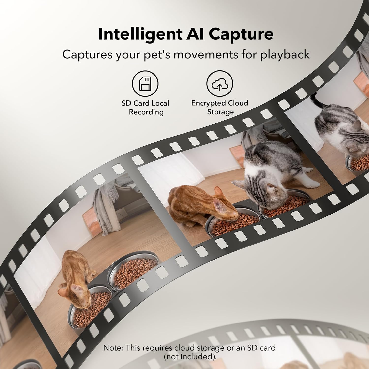 Petlibro Automatic Dual Tray Smart Pet Feeder with Video Camera, Night Vision, Low Food, Motion & Sound Alerts, Black - Certified Refurbished