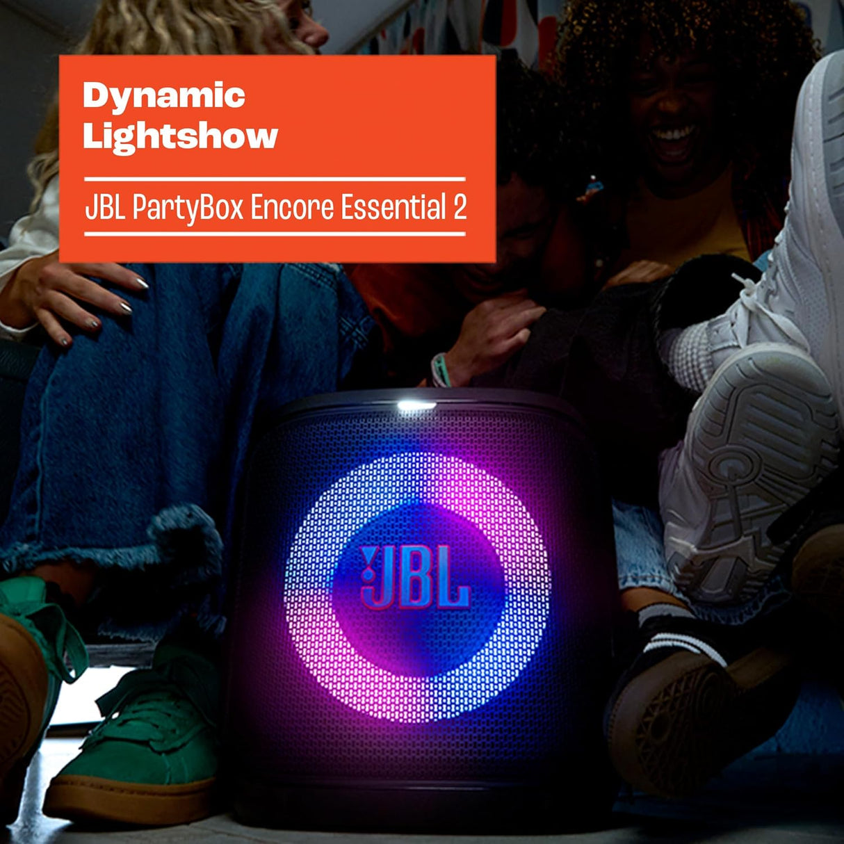 JBL PartyBox Encore Essential 2 Party Speaker, Black - Certified Refurbished