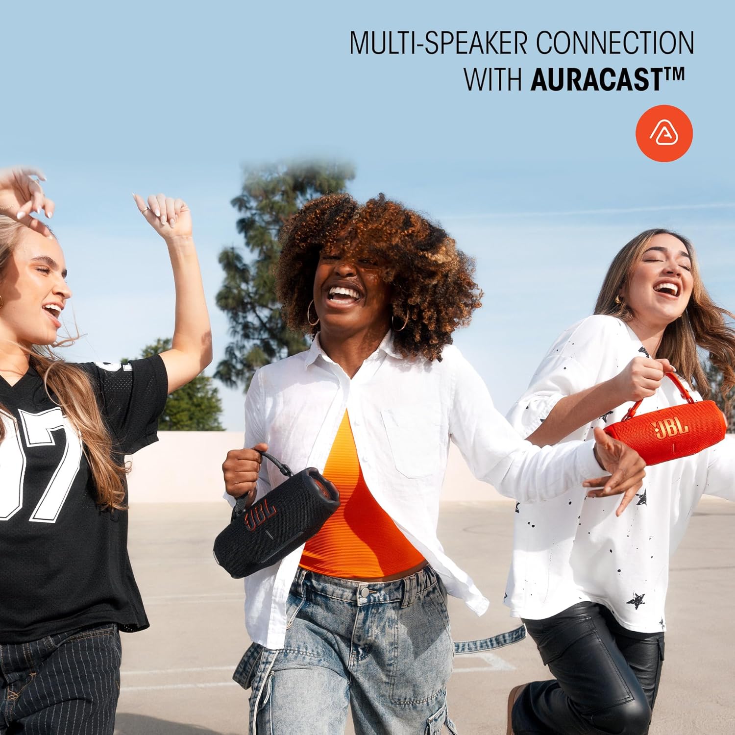 JBL Charge 6 Portable Waterproof Speaker with Built-in Powerbank, Blue - Certified Refurbished