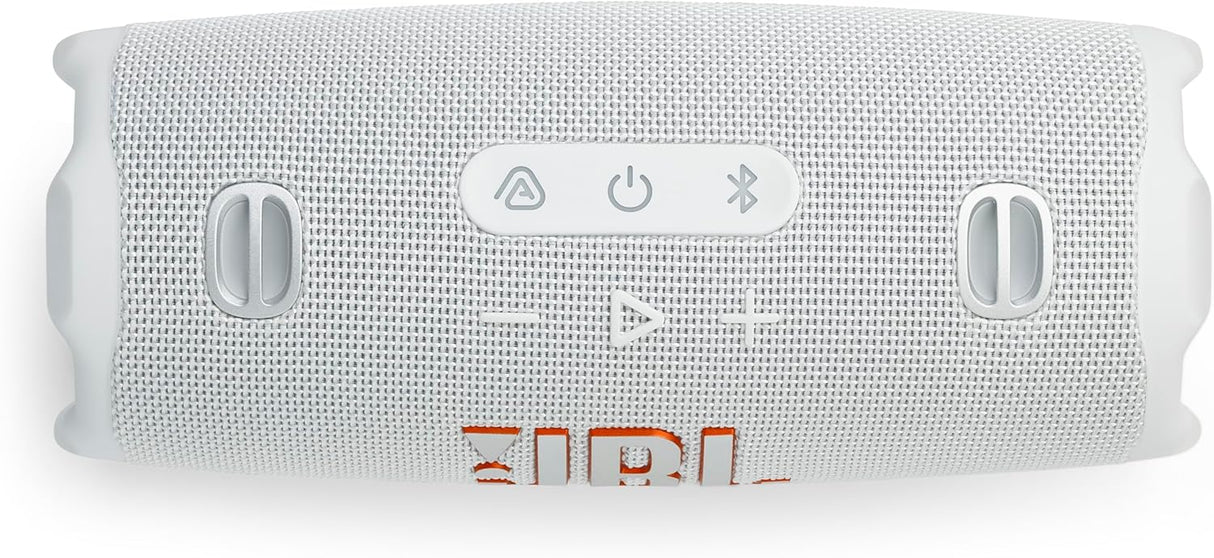 JBL Charge 6 Portable Waterproof Speaker with Built-in Powerbank, White - Certified Refurbished