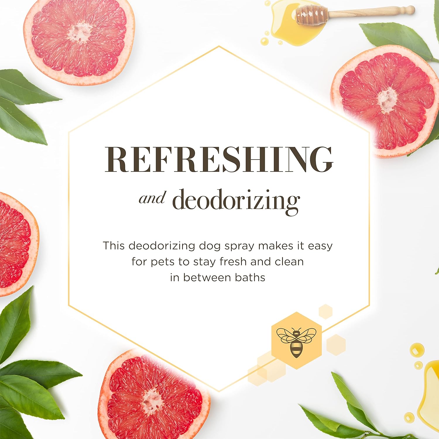 Burt's Bees Dog Refreshing Spray, Grapefruit Scent, pH Balanced, Formulated Without Sulfates and Parabens, 8 oz