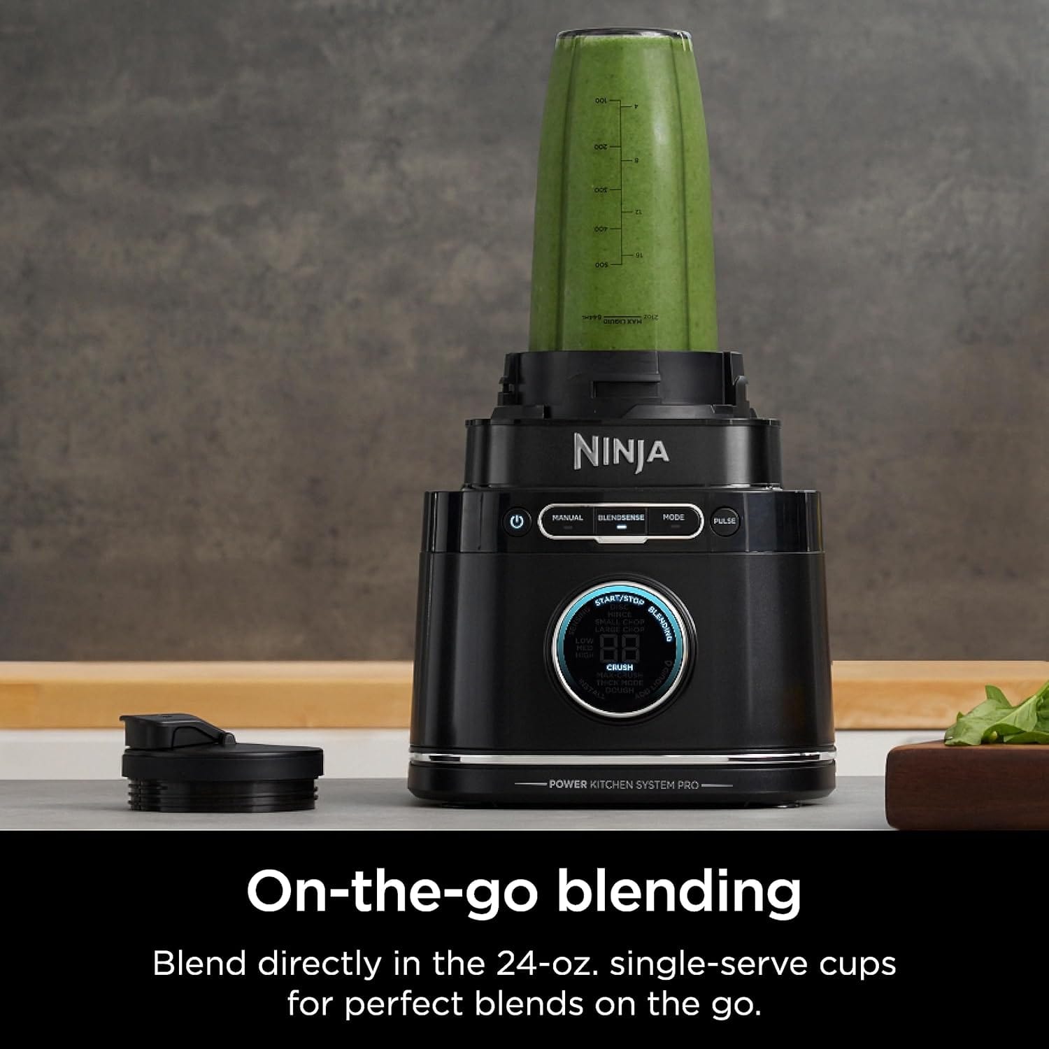 Ninja Detect Kitchen System Power Blender Plus Processor Pro with BlendSense Technology, Black - Certified Refurbished