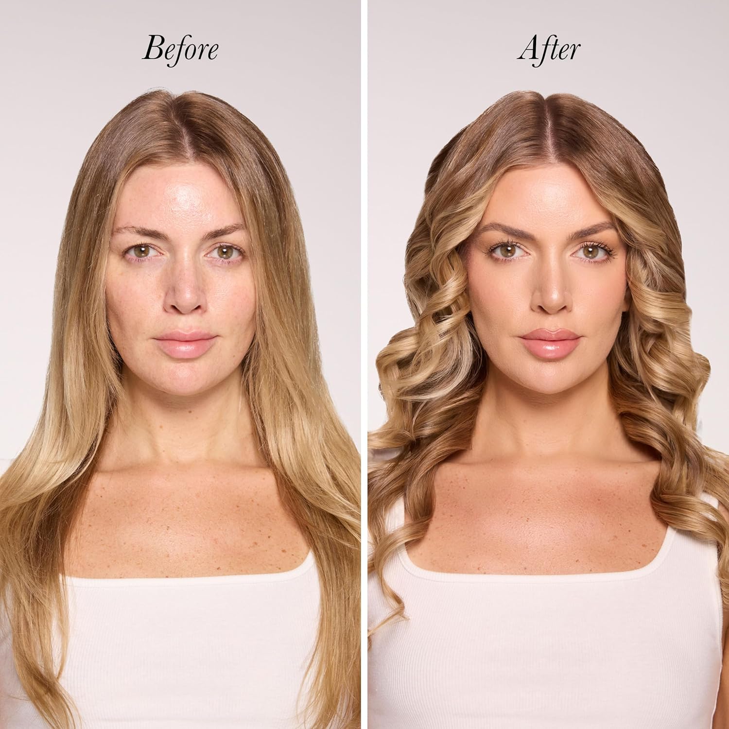 L'ange Hair Le Duo Standard 360° Airflow Styler, 2-in-1 Curling Wand & Flat Iron, Cooling Vents, Adjustable Temp & Dual Voltage, Blush