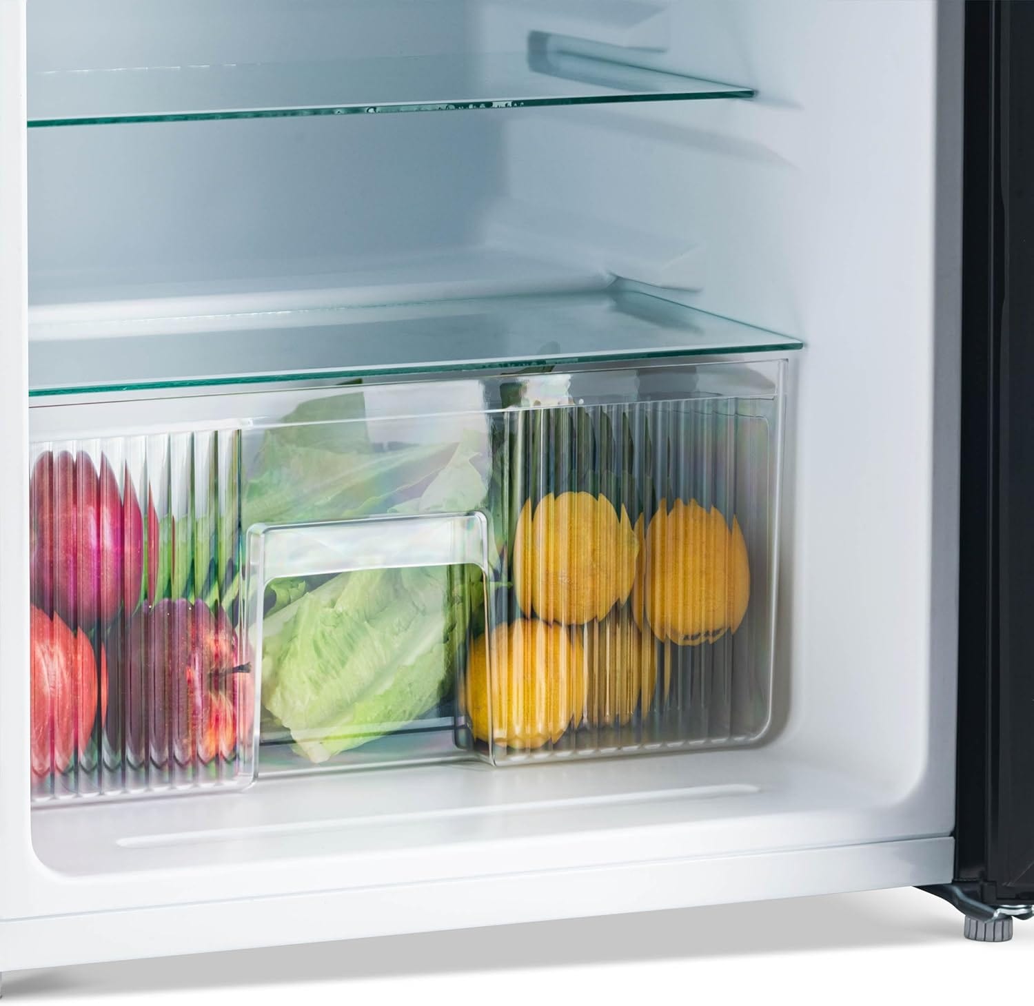 Newair Compact Mini Fridge with Freezer, 3.1 Cu. Ft., Black - Certified Refurbished