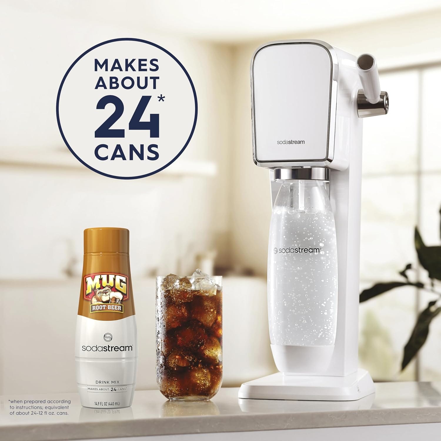 SodaStream Mug Root Beer Drink Mix for Sparkling Water Makers, Pack of 4