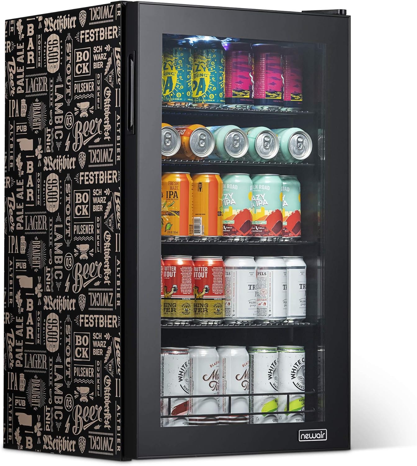 Newair Freestanding Beverage Fridge with Adjustable Shelves, 126 Cans - Certified Refurbished