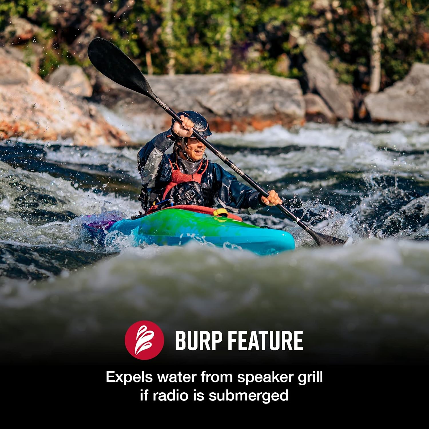 Cobra Two-Way Radios (3-Pack) IP67 Certified Waterproof Walkie Talkies, Up To 40 Mile Range and NOAA Weather Channels