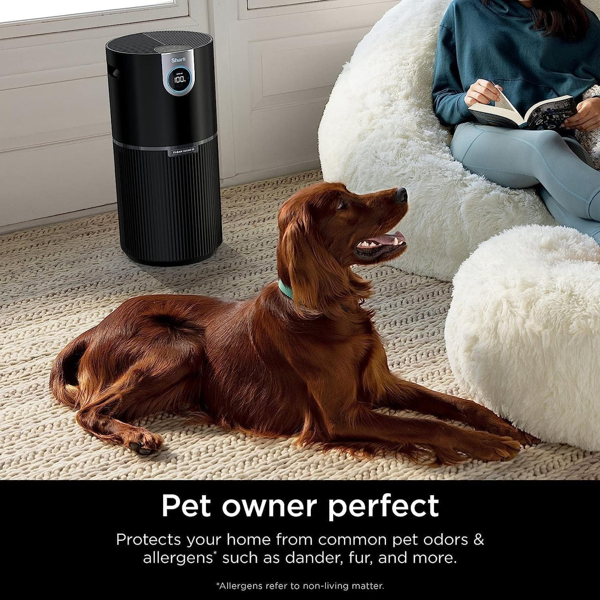Shark Nanoseal HEPA Air Purifier MAX with Clean Sense, Covers 1350 Sq Ft, Captures 99.98% of Dust & Allergens, White - Open Box