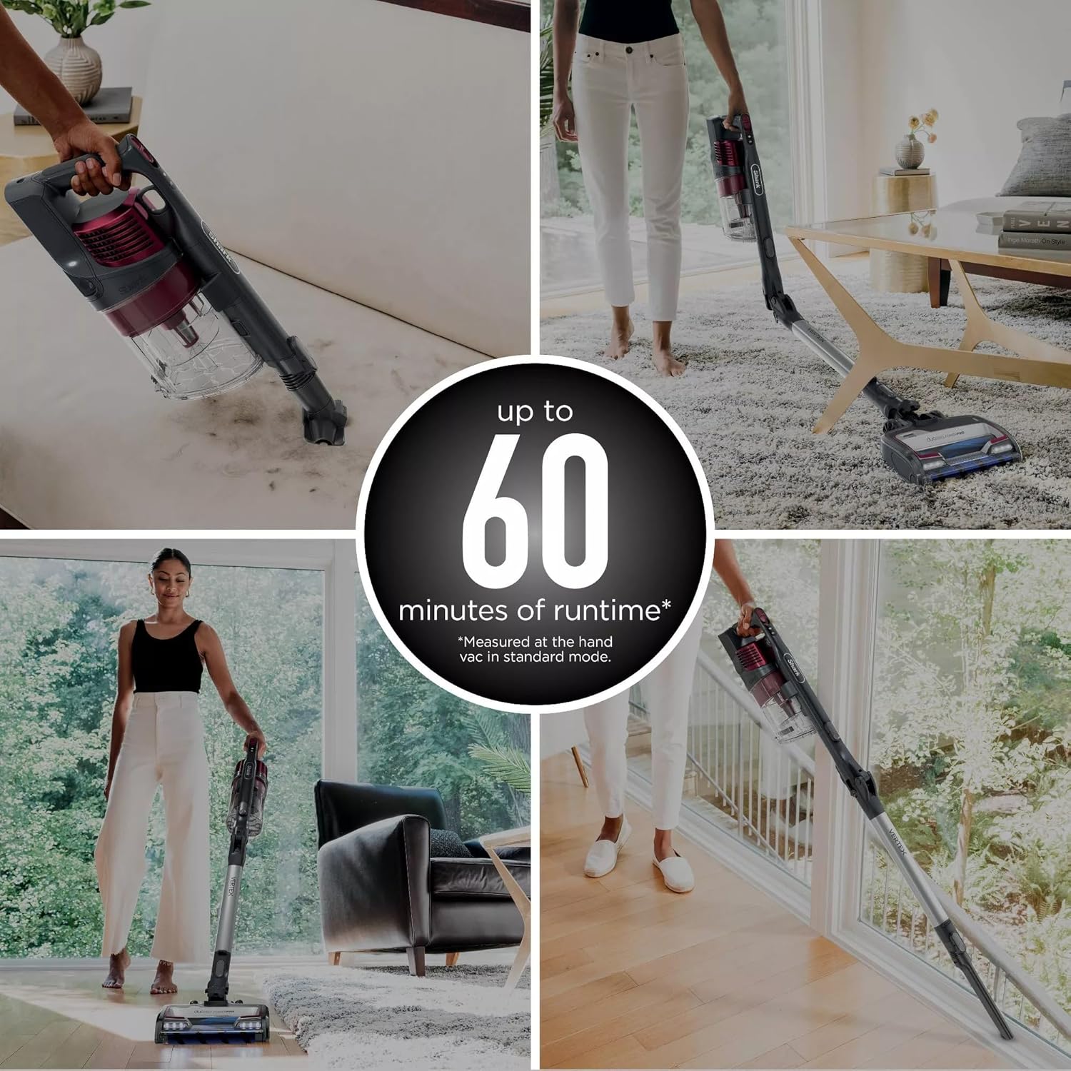 Shark Vertex Cordless Stick Vacuum with DuoClean PowerFins, Lightweight, Pet Hair, HEPA, 60 Min Run Time - Certified Refurbished