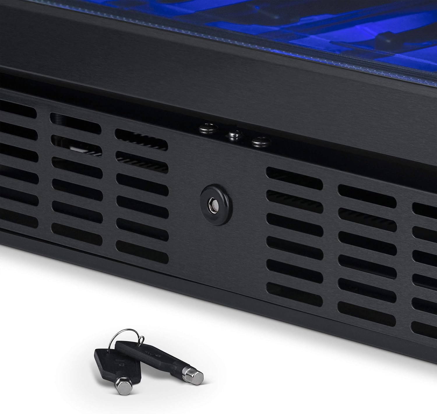 Newair 24" Built-in Dual Zone Wine Fridge, 46 Bottles, Black - Certified Refurbished