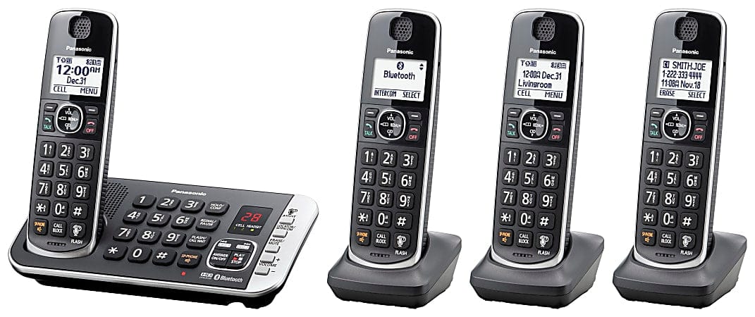 Panasonic DECT 6.0 Cordless Phone with Digital Answering System - Certified Refurbished