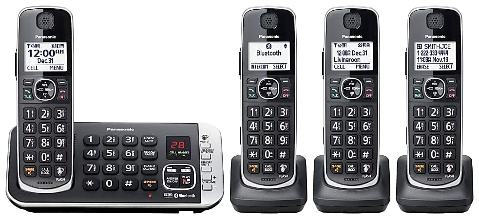 Panasonic DECT 6.0 Cordless Phone with Digital Answering System - Certified Refurbished
