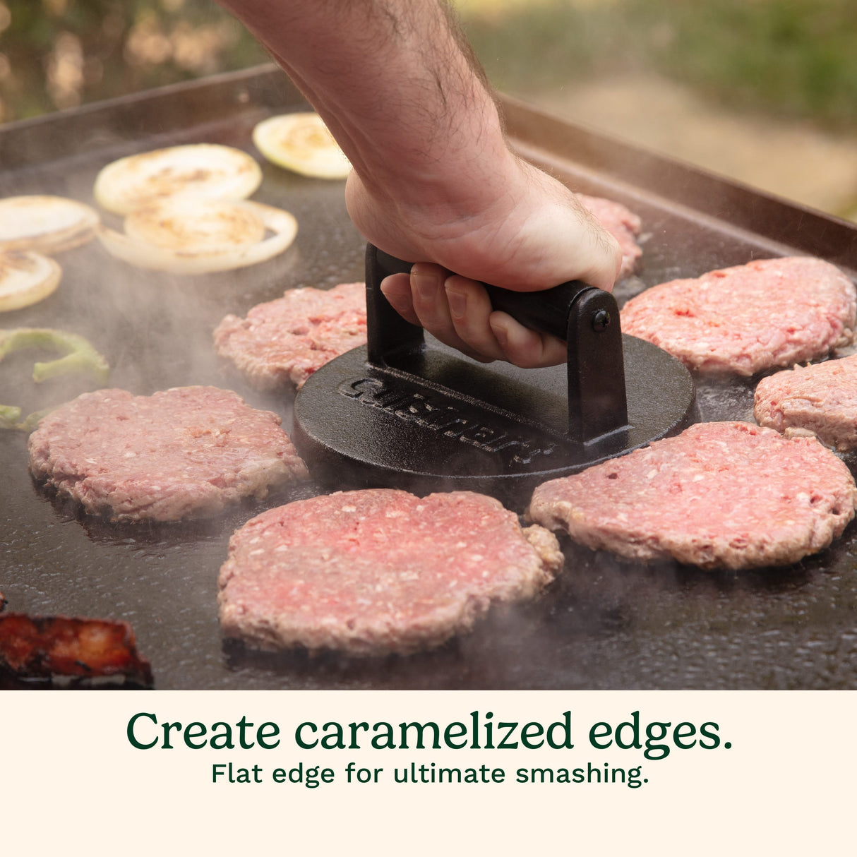 Cuisinart Cast Iron Smash Burger Press, 6.5" Dia