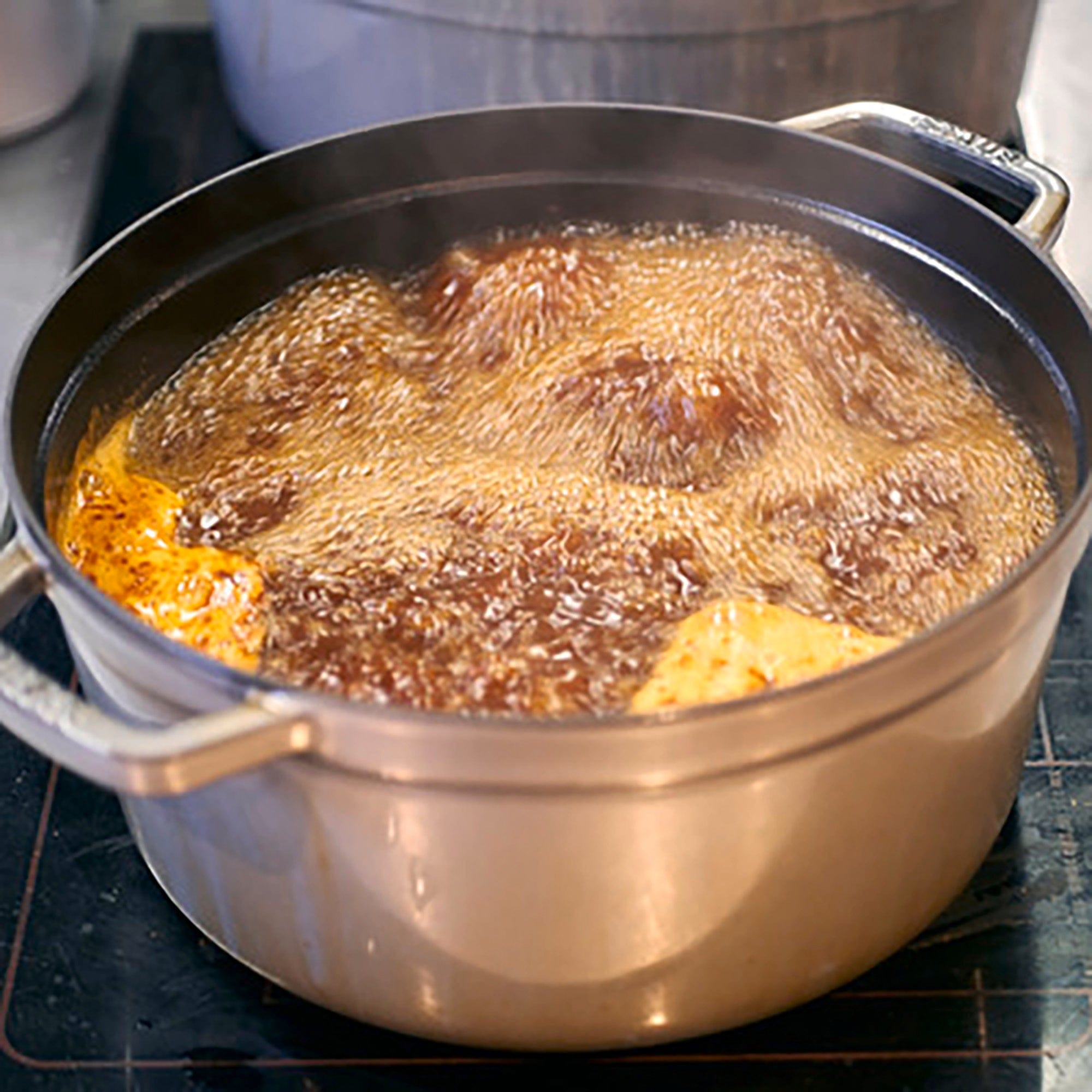 Staub Cast Iron 13.25-qt Round Cocotte, Dutch Oven - Graphite Grey