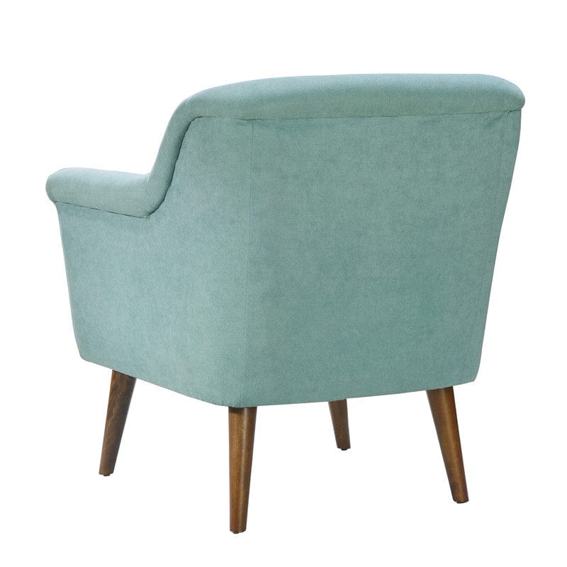 Willow & Hearth Shelby 31.5"W Aquamarine Teal Woven Fabric Oversized Armchair