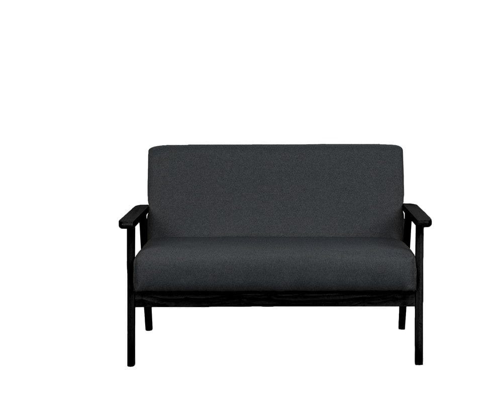 Willow & Hearth Bahamas 45"W Dark Gray Loveseat