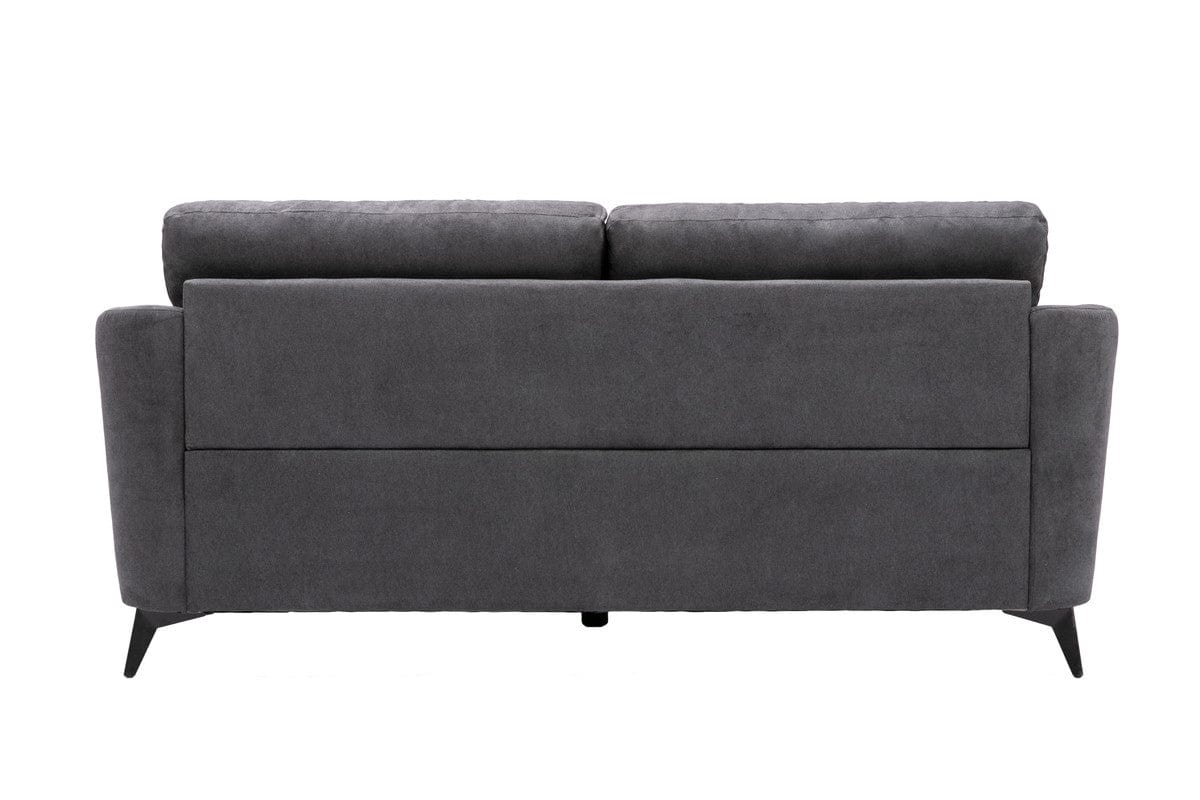 Willow & Hearth Callie 79"W Gray Woven Fabric Sofa