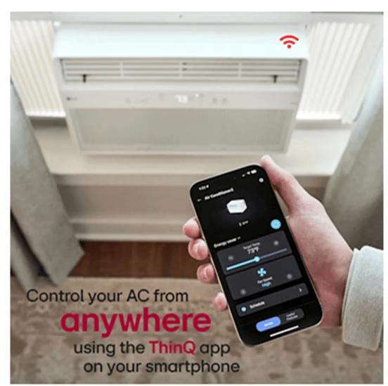 LG 10000 BTU 115V Window Air Conditioner, White