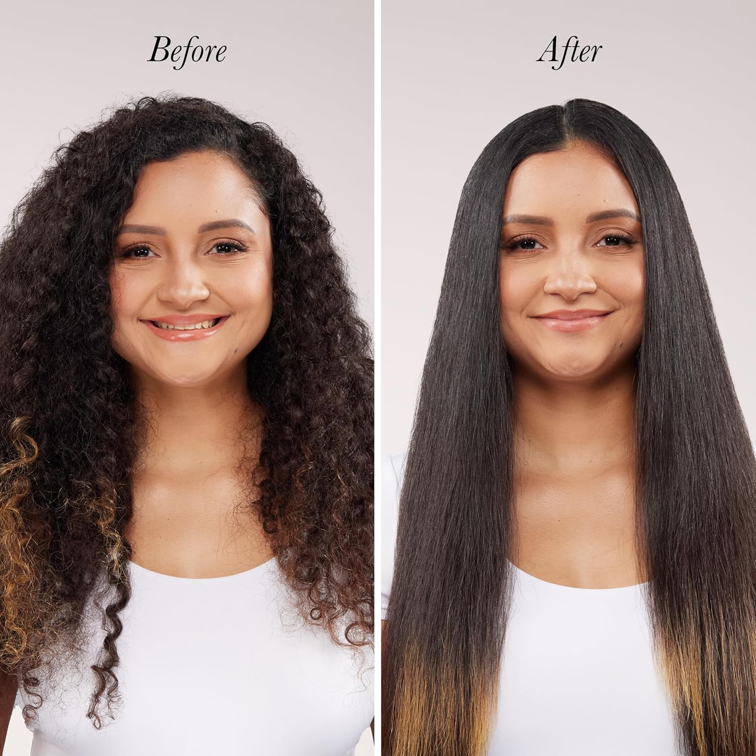 L'ange Hair Le Duo Grande 360° Airflow Styler, 2-in-1 Curling Wand & Flat Iron, Cooling Vents, Adjustable Temp, Blush