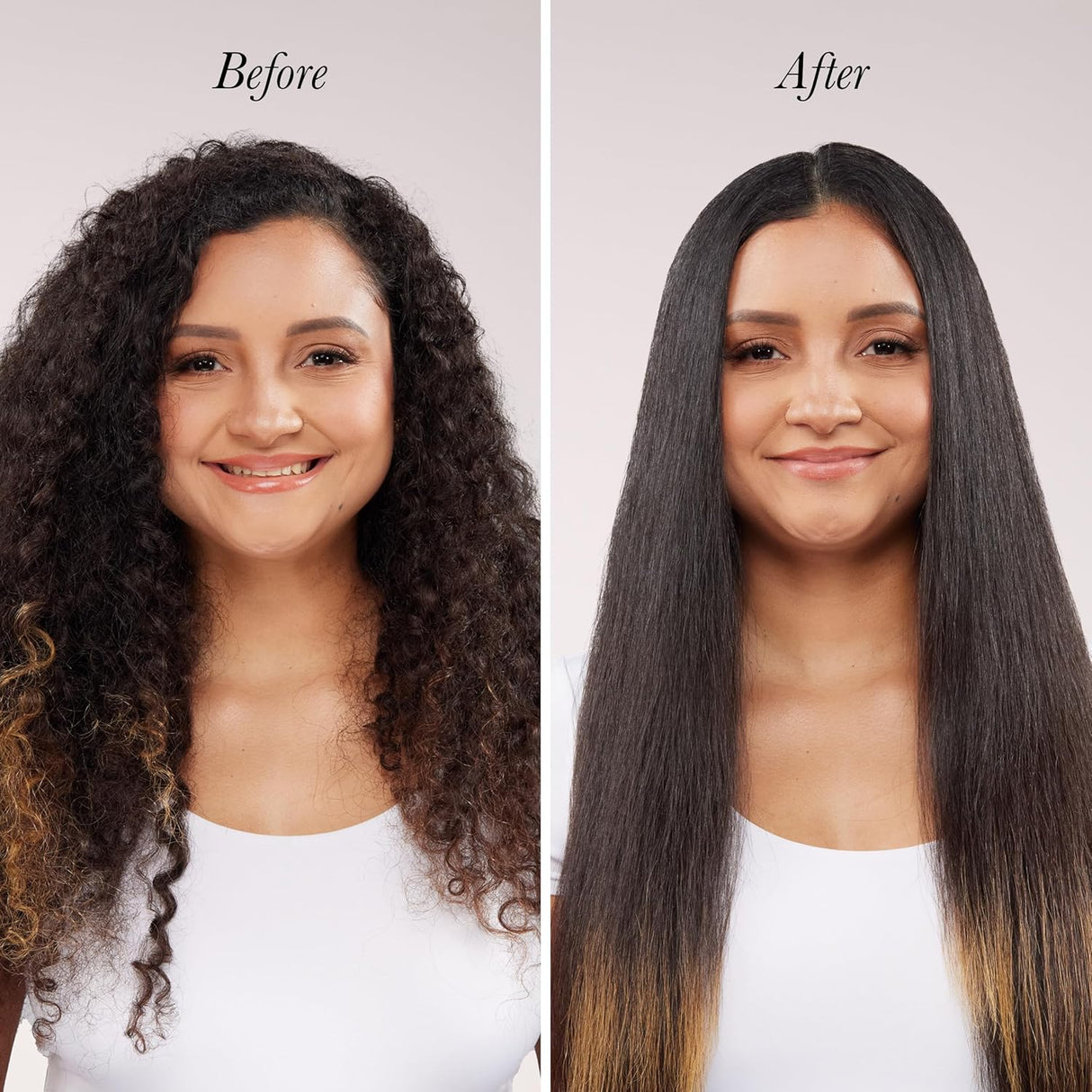 L'ange Hair Le Duo Grande 360° Airflow Styler, 2-in-1 Curling Wand & Flat Iron, Cooling Vents, Adjustable Temp, Blush